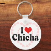 I Liebe Chicha Schlüsselanhänger (Vorderseite)