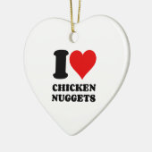 I LIEBE CHICKEN NUGGETS KERAMIK ORNAMENT (Links)