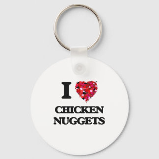 I Liebe Chicken Nuggets Schlüsselanhänger