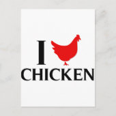 I Liebe Chicken Postkarte (Vorderseite)