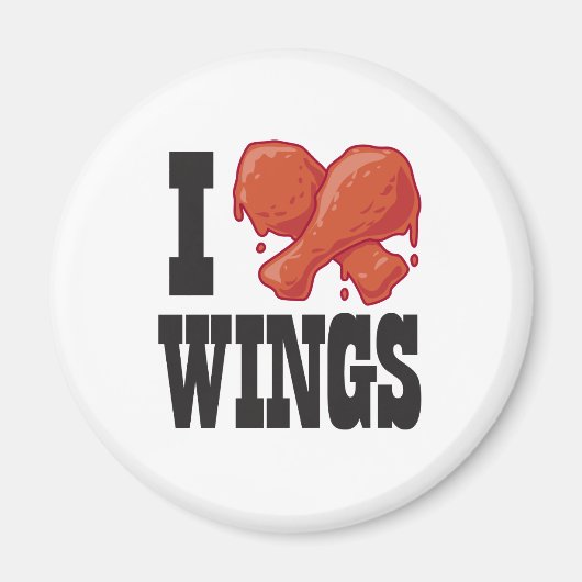 I Liebe Chicken Wings Magnet (Vorne)