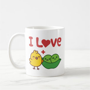 I Liebe Chickpeas Hummus Kawaii Kaffeetasse
