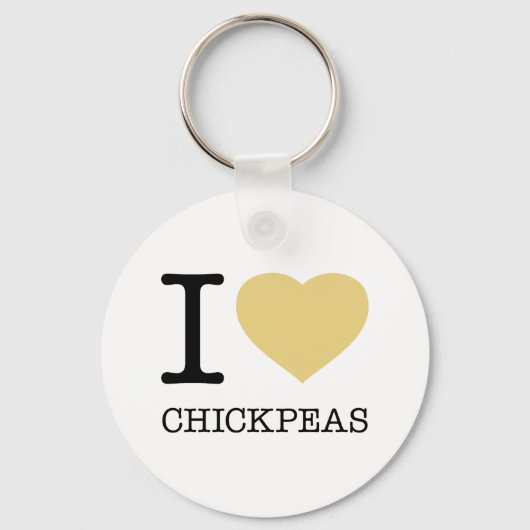 I LIEBE CHICKPEAS SCHLÜSSELANHÄNGER (Vorderseite)