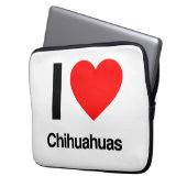 i Liebe chihuahuas Laptopschutzhülle (Vorderseite Links)