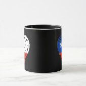 I Liebe Chile - Chilenische Flagge Herz Tasse (Zentrum)