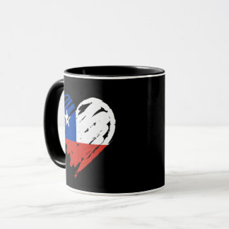 I Liebe Chile - Chilenische Flagge Herz Tasse