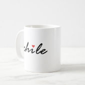 I LIEBE CHILE KAFFEETASSE (Vorderseite Links)