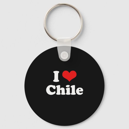 I Liebe Chile Tshirt Schlüsselanhänger (Vorderseite)