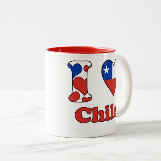 I LIEBE CHILE ZWEIFARBIGE TASSE (VorderseiteRechts)
