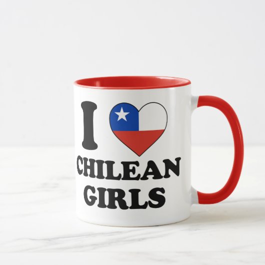 I Liebe Chilenische Mädchen Tasse (Rechts)