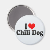 I Liebe Chili Dog Magnet (Vorderseite/Rückseite)
