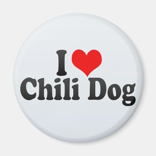 I Liebe Chili Dog Magnet (Vorne)