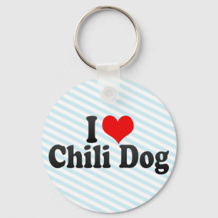 I Liebe Chili Hund Schlüsselanhänger