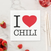 I LIEBE CHILI SERVIETTE (Beispiel)