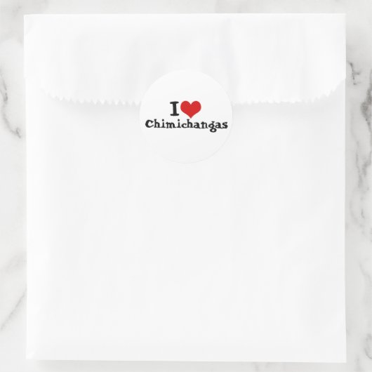 I Liebe Chimichangas Sticker (Tasche)