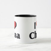 I Liebe China Flag Tasse (Zentrum)