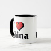 I Liebe China Flag Tasse (Vorderseite Links)