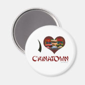 I Liebe Chinatown Magnet (Vorderseite/Rückseite)
