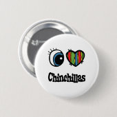 I Liebe Chinchillas Button (Vorne & Hinten)