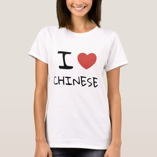I LIEBE CHINESE T-Shirt (Vorderseite)