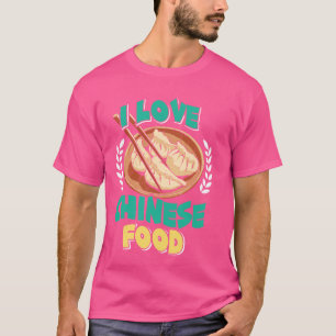 I Liebe Chinesisch Food Asian Food China Fan Snack T-Shirt