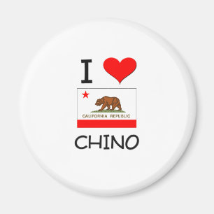 I Liebe CHINO Kalifornien Magnet