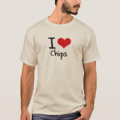 I Liebe Chips T-Shirt (Vorderseite)