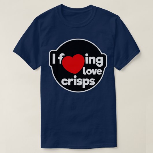 I Liebe Chips T-Shirt (Design vorne)