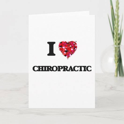 I Liebe Chiropraktik Karte (Vorderseite)