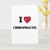 I Liebe Chiropraktik Karte (Gelbe Blume)