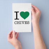 I LIEBE CHIVES FLYER (Handgriff)