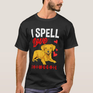 I Liebe Chiweenie Niedliche Dackel Dackel T-Shirt
