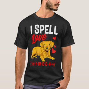 I Liebe Chiweenie Niedliche Dackel Hund Dackel L T-Shirt
