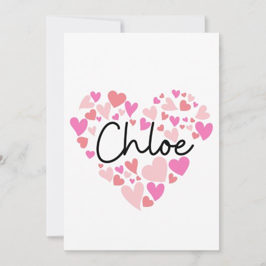 I Liebe Chloe Dankeskarte (Vorderseite)