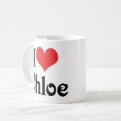 I Liebe Chloe Kaffeetasse (Vorderseite Links)