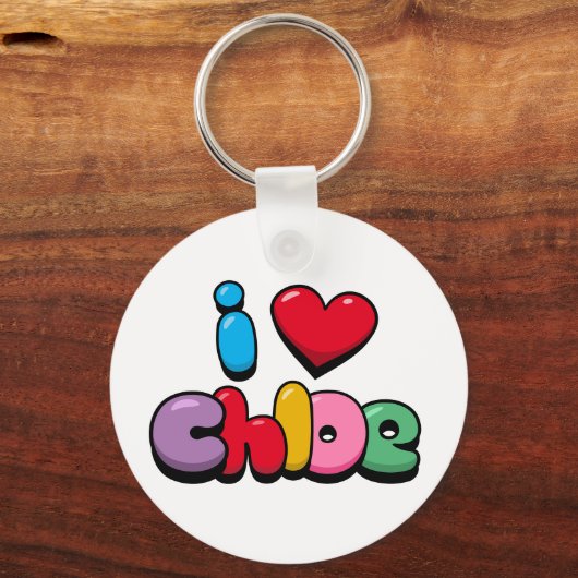 I Liebe Chloe Schlüsselanhänger (Vorderseite)