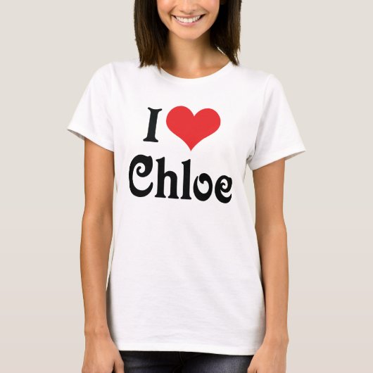 I Liebe Chloe T-Shirt (Vorderseite)