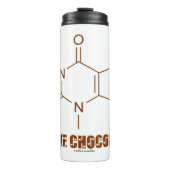 I Liebe Chocolate Theobromine Molecule Chemie Thermosbecher (Vorderseite)