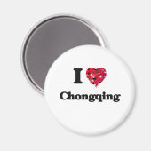 I Liebe Chongqing China Magnet (Vorderseite/Rückseite)