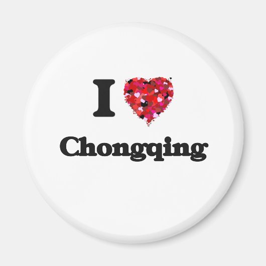 I Liebe Chongqing China Magnet (Vorne)