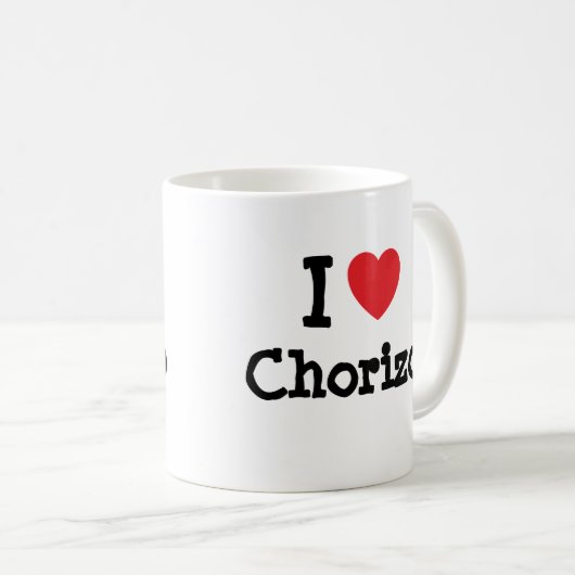 I Liebe Chorizo T - Shirt Kaffeetasse (VorderseiteRechts)