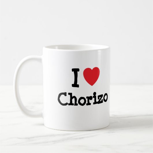 I Liebe Chorizo T - Shirt Kaffeetasse (Links)