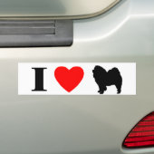 I Liebe-Chow-Chow Chow-Chowe Autoaufkleber (Auf Auto)