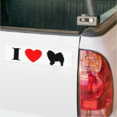 I Liebe-Chow-Chow Chow-Chowe Autoaufkleber (Auf Lkw)