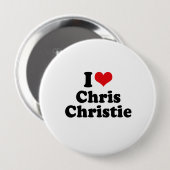 I LIEBE CHRIS CHRISTIE BUTTON (Vorne & Hinten)