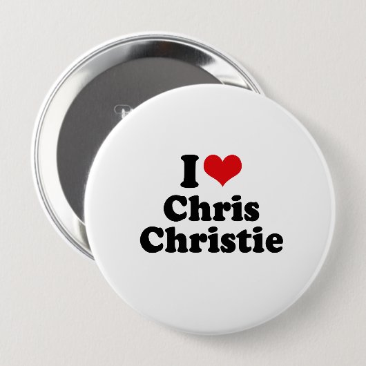 I LIEBE CHRIS CHRISTIE BUTTON (Vorne & Hinten)