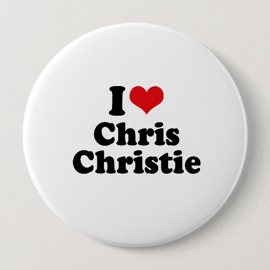 I LIEBE CHRIS CHRISTIE BUTTON (Vorderseite)