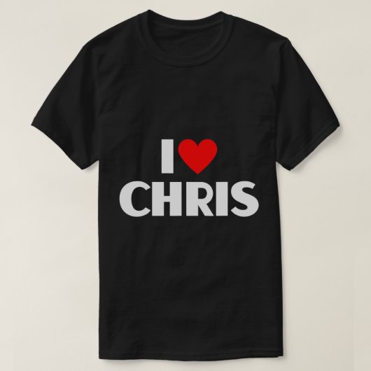 I Liebe Chris - I Heart Chris T - Shirt (Design vorne)