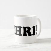 I LIEBE CHRIS KAFFEETASSE (VorderseiteRechts)