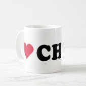 I LIEBE CHRIS KAFFEETASSE (Vorderseite Links)